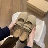Boken Shoes, Half Flip Flops with Toe Caps, Women's, Outerwear, 2025 New Style, Summer Bestseller, Cool Slippers, Lazy Foot Kick, Single Shoe