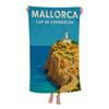 Reise Mallorca Mikrofaser Strandtuch Saugfähig Schnelltrocknend Weich Yoga Schwimmen Resort Bergsteigen Handtuch