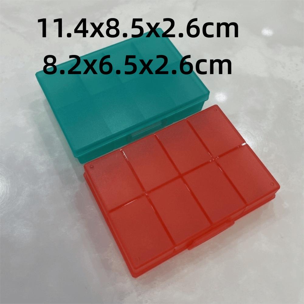 Transparent Plastic Medicine Storage Box Vitamin Storage Container  for Daily Medication