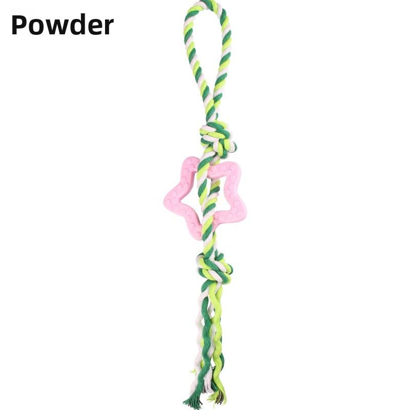 Pet Toy Cotton Rope, Star-shaped Drawstring, Wear-resistant Teeth Knot, Training, Self-entertaining and Boring Dog Toy