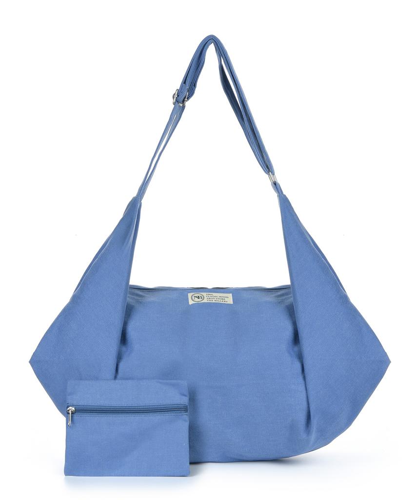 The-Abon Multi Cotton Two-Way Tote Bag Blue