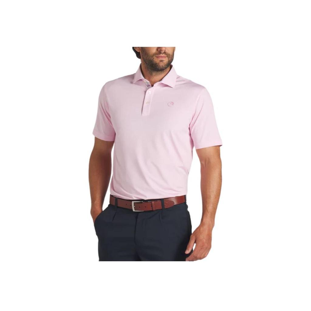 Puma X Arnold Palmer Collaboration Solid Color Casual Breathable Straight Fit Polo Shirt Men Polo Shirts Pink 625937-02