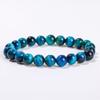 JD Naturstein Blaues Tigerauge Perlenarmbänder Damen Herren Reiki Heilung Yoga Meditation Charms Armreifen Pulseras Schmuck Geschenk