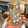 Card Holder Smile Phone Case For iPhone 11 Fundas iPhone 13 16E 16 Pro Max14 15 12 XR X Xs 7 8 Plus SE Shockproof Soft TPU Cover