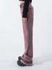 Yiiel Rivet Logo Boots Cut Pants Pink