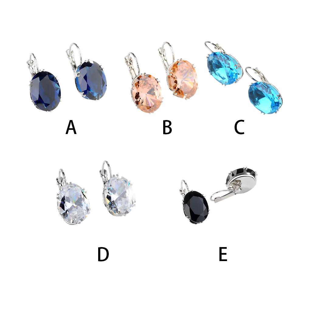 1 Pair Metal Women Earring Portable Glossy Electroplated Fashionable Ladies Wedding Party Eardrop Birthday Gift