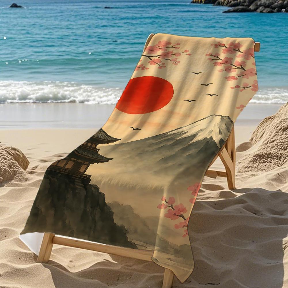 Traditional J-Japanese Ukiyo-eS Towel Five-Star Hotel Quality Eco-Friendly Ultra Soft Thick Towels & Beach Towels