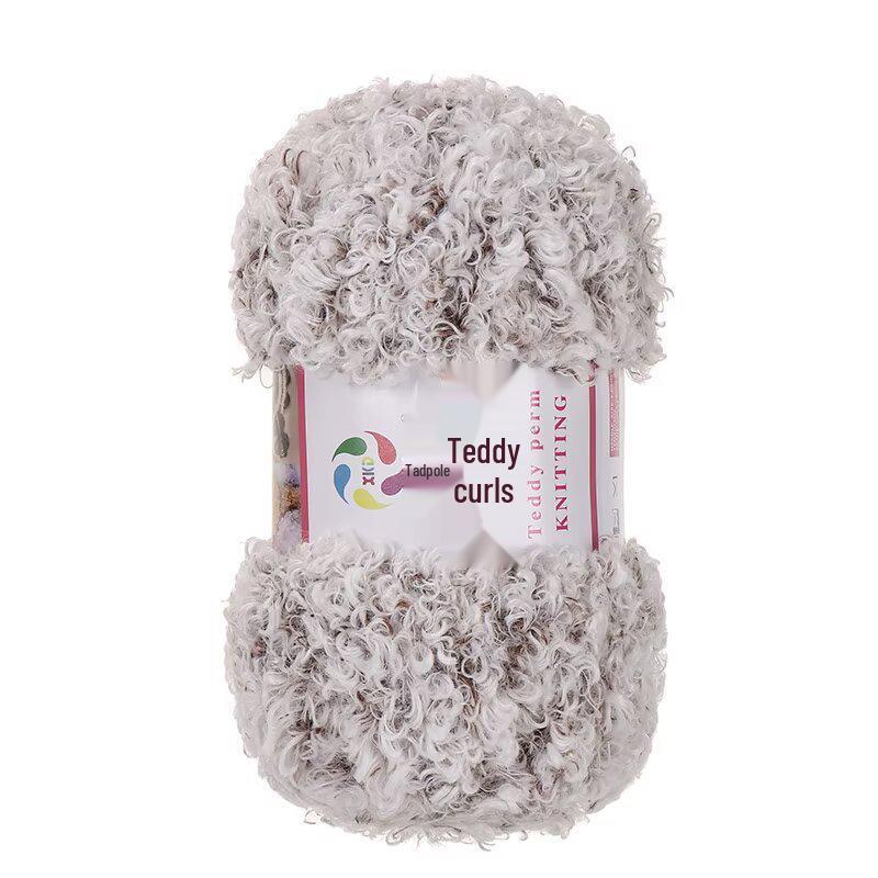 Włóczka Teddy Wool Pętelkowa: Ręcznie robiona włóczka DIY do szydełkowania i robienia na drutach na szaliki i lalki