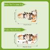 Stacked Cats Self Adhesive Wall Sticker No Residue For Entryway Door Decor