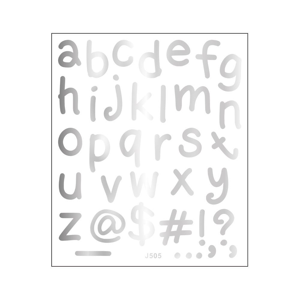 

Красочные и Веселые Комбинации Английских Букв Зеркальный Шкаф Домашнее Украшение и Декоративные Наклейки серебряный