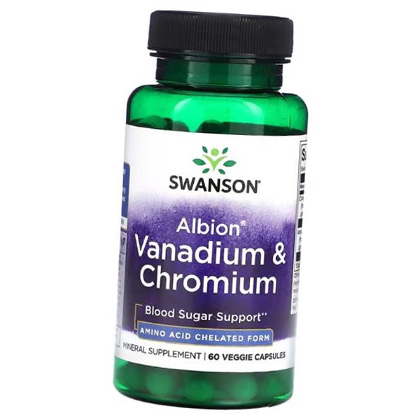 Ванадий и Хром, Albion Vanadium and Chromium, Swanson  60вегкапс (36280170)