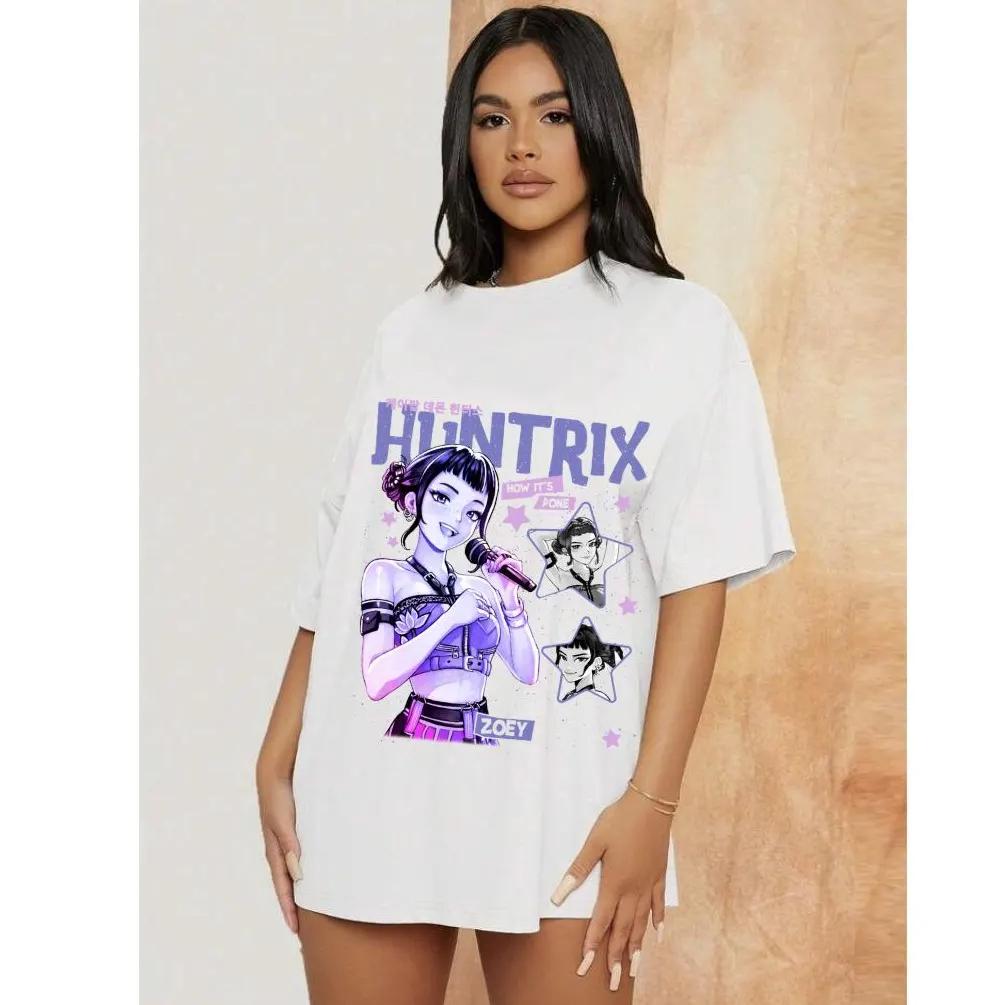 

Kpop Demon Hunters Huntrix Girl T-shirt Kpop Idol Group Png Mira Rumi Zoey Shirt Demon Hunter Merch Gift For Huntrix Fan Shirt L