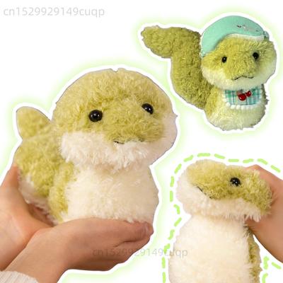 25cm Curly Soft Snake Plush Doll Green Cartoon Small Snake Plush Toy Decoration Bedroom Sofa Gift for Friends