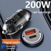 Unsichtbarer 100W Dual PD Schnell-Autoladeadapter