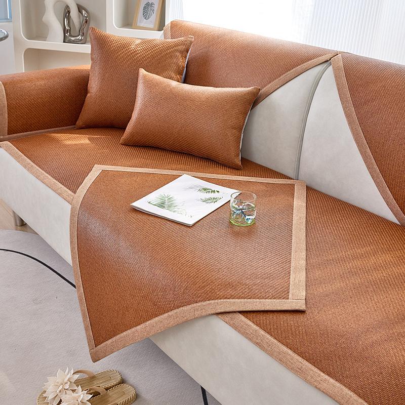 

Летняя подушка для дивана, летний спальный коврик, чехол для дивана, нескользящий, прохладный, дышащий, чехол для дивана, полотенце для спинки 60*60cm