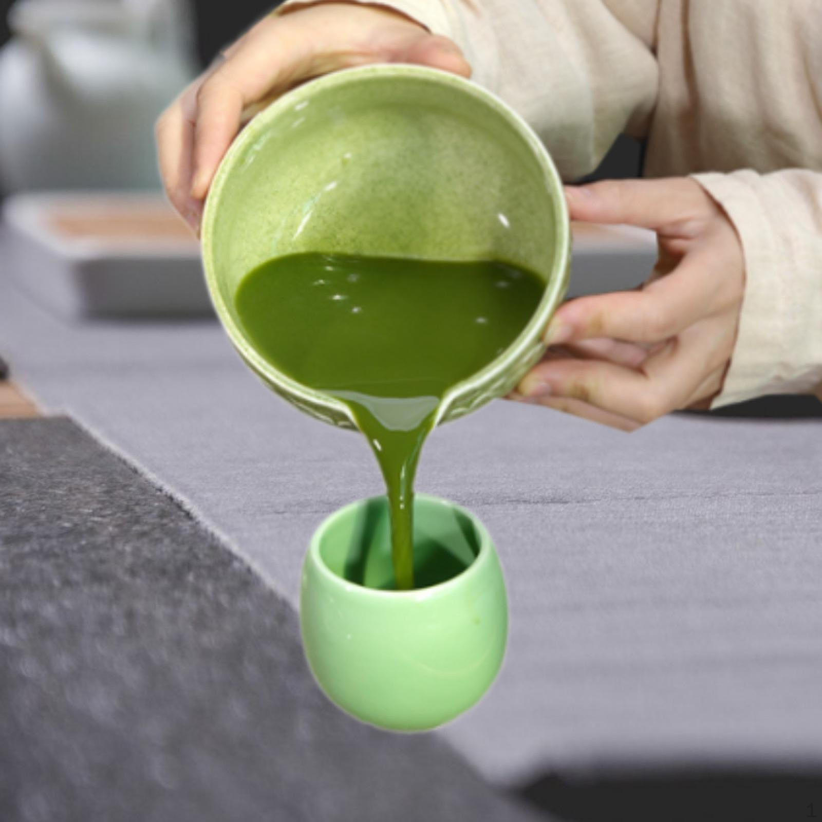 

Bowl Handmade Porcelain Tea Whisk, Light Matcha color