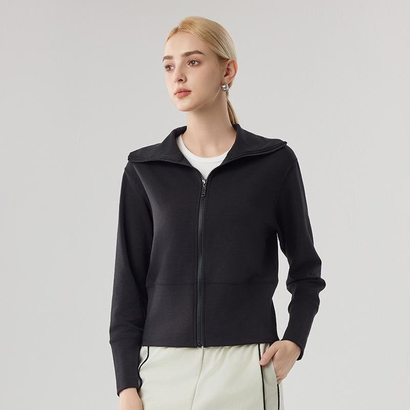 Women's Canary Jacket: Autumn/Winter Casual Cardigan, Stand-Up Collar, Windproof, Thickened, Warm Sports Top.