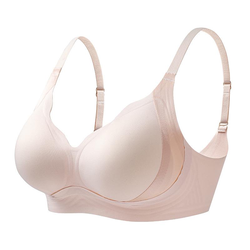 Semi-fixed cup, no steel ring, women's secondary breasts, anti-sagging sports bra, breathable and skin-friendly