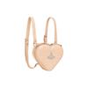 Vivienne Westwood Ella Saturn Logo Detachable Chain Strap Crocodile Pattern Mini Backpack Women backpack Cream-Pink 43030072UL0039C402