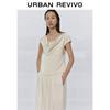 UR2026 Women's Elegant Cowl Neck Sleeveless Blouse