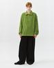 Giosngio Terry Collar Zip-Up Sweatshirt Green