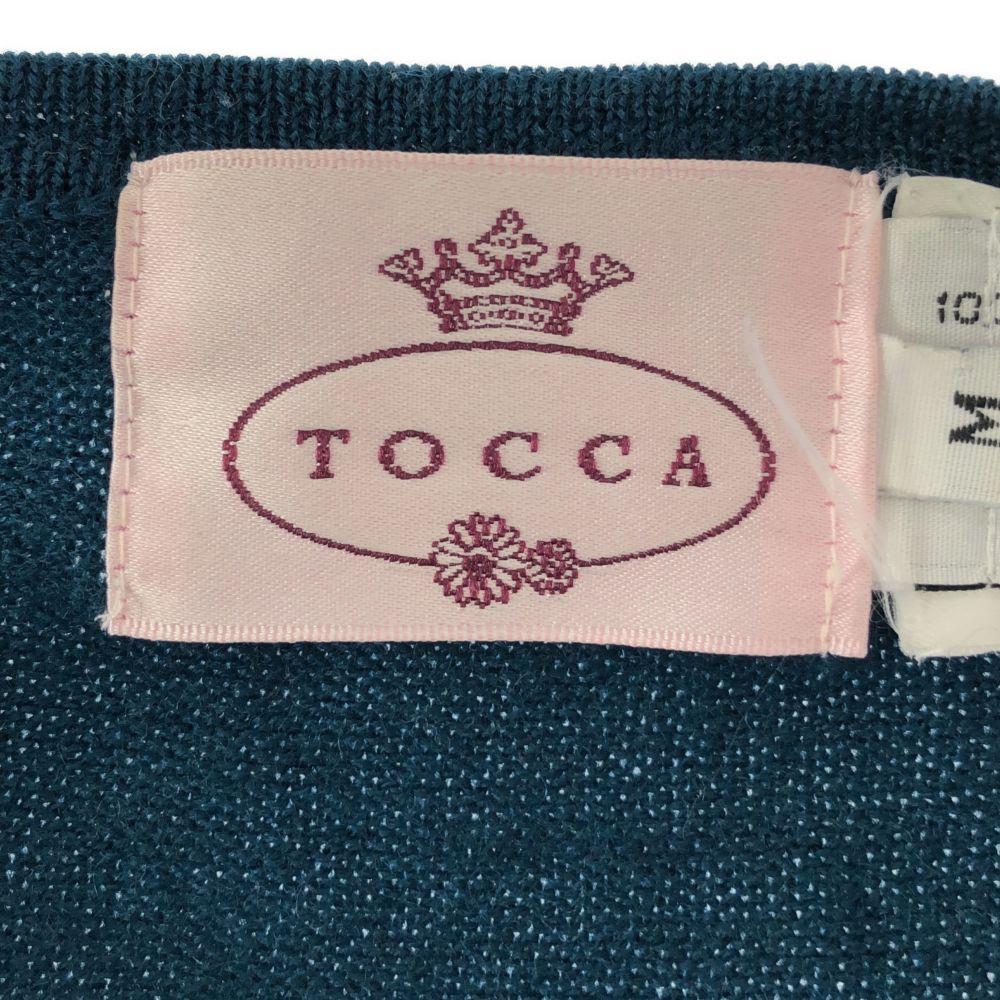 TOCCA 7 minutes sleeve knit cardigan M green Women Used