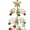 Christmas Tree Desktop Xmas Tree, Crafts Art with Bell Ornament for Table Centerpiece Bedroom Home