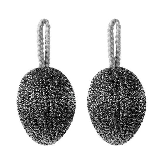 2/3Pcs Cleaning Balls Stainless Steel Pot Scrubber with Hanging Loop Design Kitchen Household Cleaning Brush