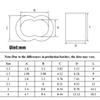 30/50PCS M1.2 M1.5 M2 M3 M4 Aluminum Crimping Loop Sleeve Double Hole Wire Rope Sleeves Steel Wire Loops Clip Fixed Accessories