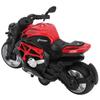 Alloy Motorcycle Model High Simulation Cool Sound Light Pull Back Motorcycle Toy for Kids Red