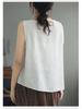 Women's Loose Summer Cotton & Linen Camisole: Versatile Retro Sleeveless Top