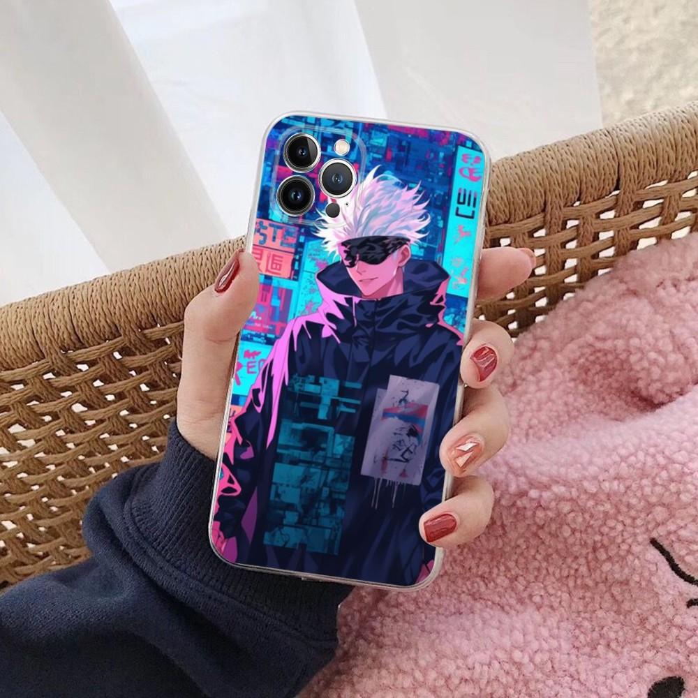 J-Jujutsu K-Kaisen G-Gojo Anime Phone Case For IPhone 16 15 14 11 12 13 Mini Pro XS Max Cover 6 7 8 Plus X Funda Shell