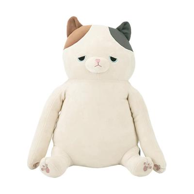 Livheart Premium Sleepy Animals Calico Cat Yuzu Total Back Support Body Posture Improves (40cm Length) Pillow, Support, Slouching, 78756-10