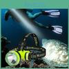 Diving Head Lamp Rechargeable Waterproof Led Light For Underwater Search And Fishing