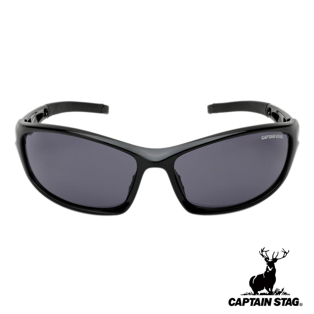 CAPTAIN STAG Sports Plastic Men's Sunglasses, Frame, Black, CS-S008-2