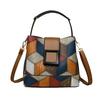 1Pc Small Elegant Solid Color Bucket Bag with Adjustable Shoulder Strap Versatile Crossbody Handbag for Women Lightweight with Zipper Closure