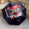 1 PC Automatic Folding Umbrella - CR7 Pattern, Portable & Foldable Design with 8 Ribs, Christmas Birthday Gifts
