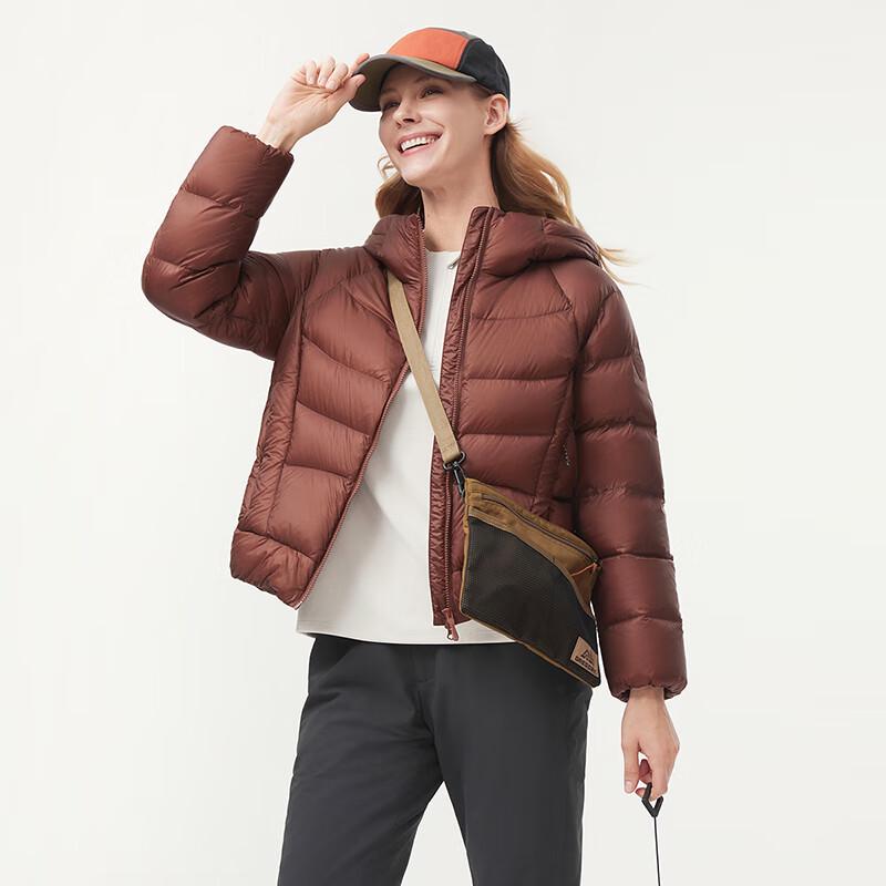 Tanboer Women's Short Hooded Puffer Down Jacket 560376A