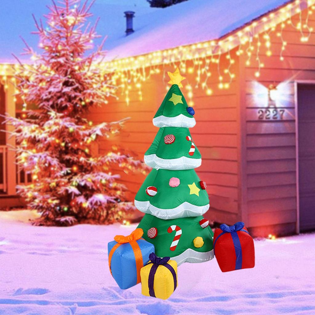 Inflatable Christmas Tree Props Novelty Star Treetop for Party Patio Wedding