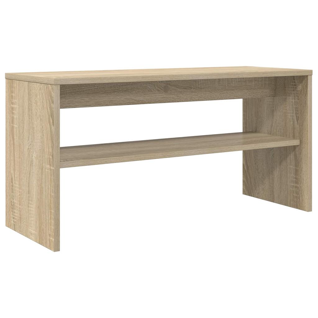 TV Cabinet In Sonoma Oak Finish 80 X 30 X 40 Cm Engineered Wood