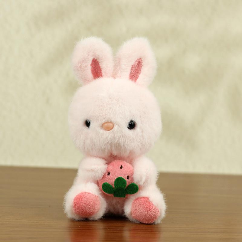 Cute Fruit Rabbit Plush Toy Keychain For Bag Decor And Collectors