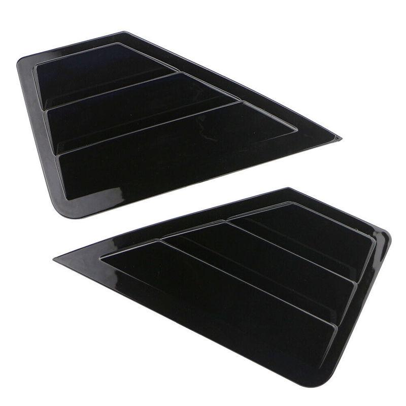 For Toyota C-HR CHR 2016 2017-2021 ABS Plastic Rear Window Quarter Louver Cover Side Vent Trim Car Adhesive Accessories Parts