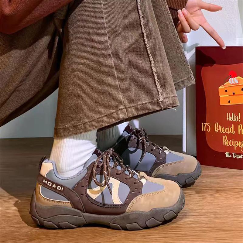 2026 Spring Melad Thick soled German Training Shoes for Women, Popular Small Personal Travel and Leisure Dad Shoes