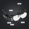 USB Rechargeable Reading Glasses Magnifier 1.5X 2.0X 2.5X 3.5X 4.5X With LED Magnifying Glasses HD Illuminated Magnifier