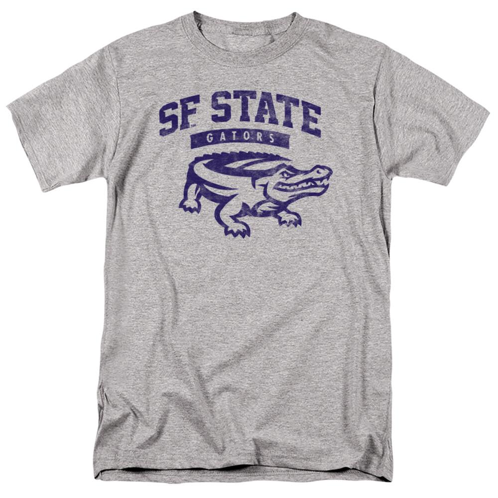 San Francisco State Adult T-Shirt One Color Logo, Athletic Heather, S-5XL S разноцветный