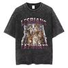 Vasket Sort Kat T-shirt Unisex Vintage Lesbiske Spiser Hvad Grafisk T-shirt Harajuku Stil Løstsiddende Kortærmet Sommer Mode