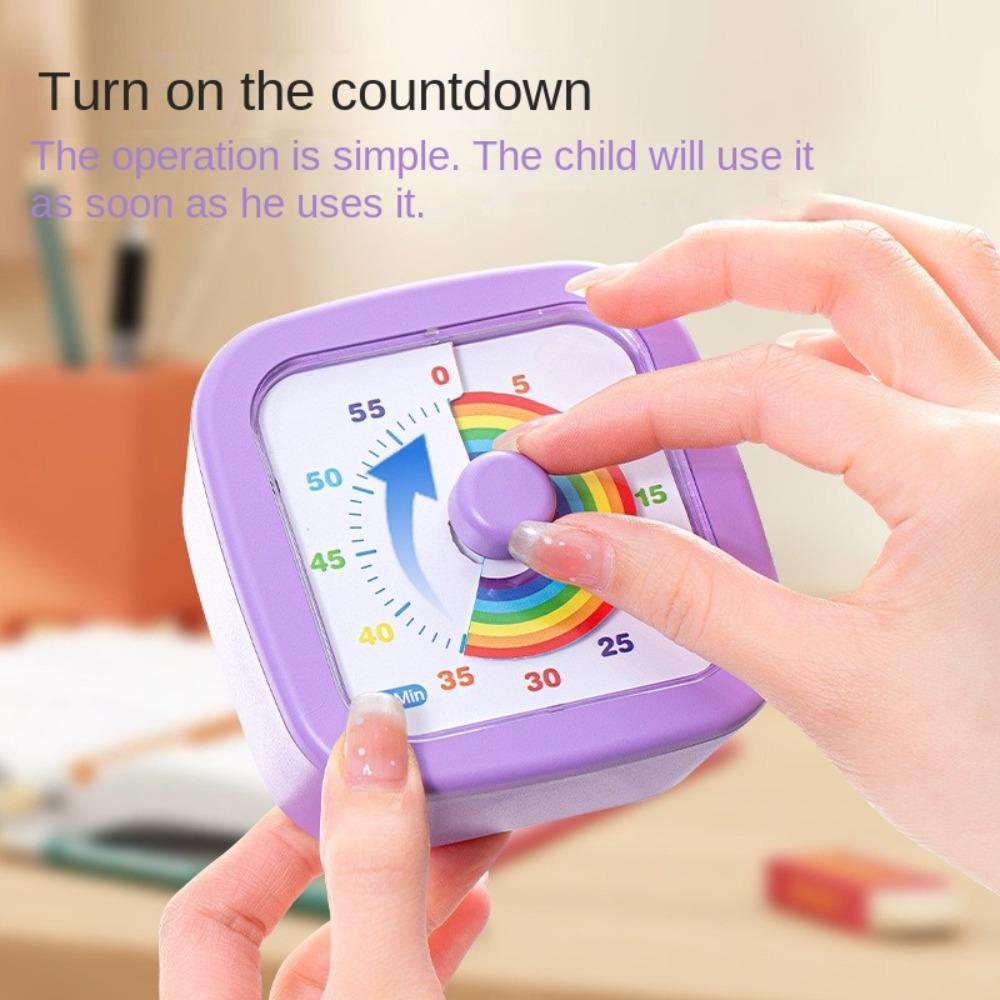 60 Minutes Visual Timer Ultra Silent Kitchen Timer Countdown Alarm Clock  Time Management Tool