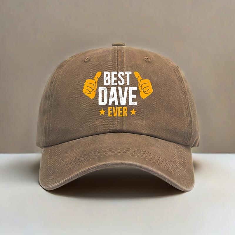 Vintage Baseball Cap Adjustable Outdoor Activity Hat Best Dave Print Design Unisex Outdoor Baseball Cap Perfect Gift Choice