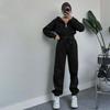 Two Pieces Tracksuits for Women Short Zipper up Hoodies Sweatshirts Coats and Drawstring Waist Sweatpants Casual Sport Clothing