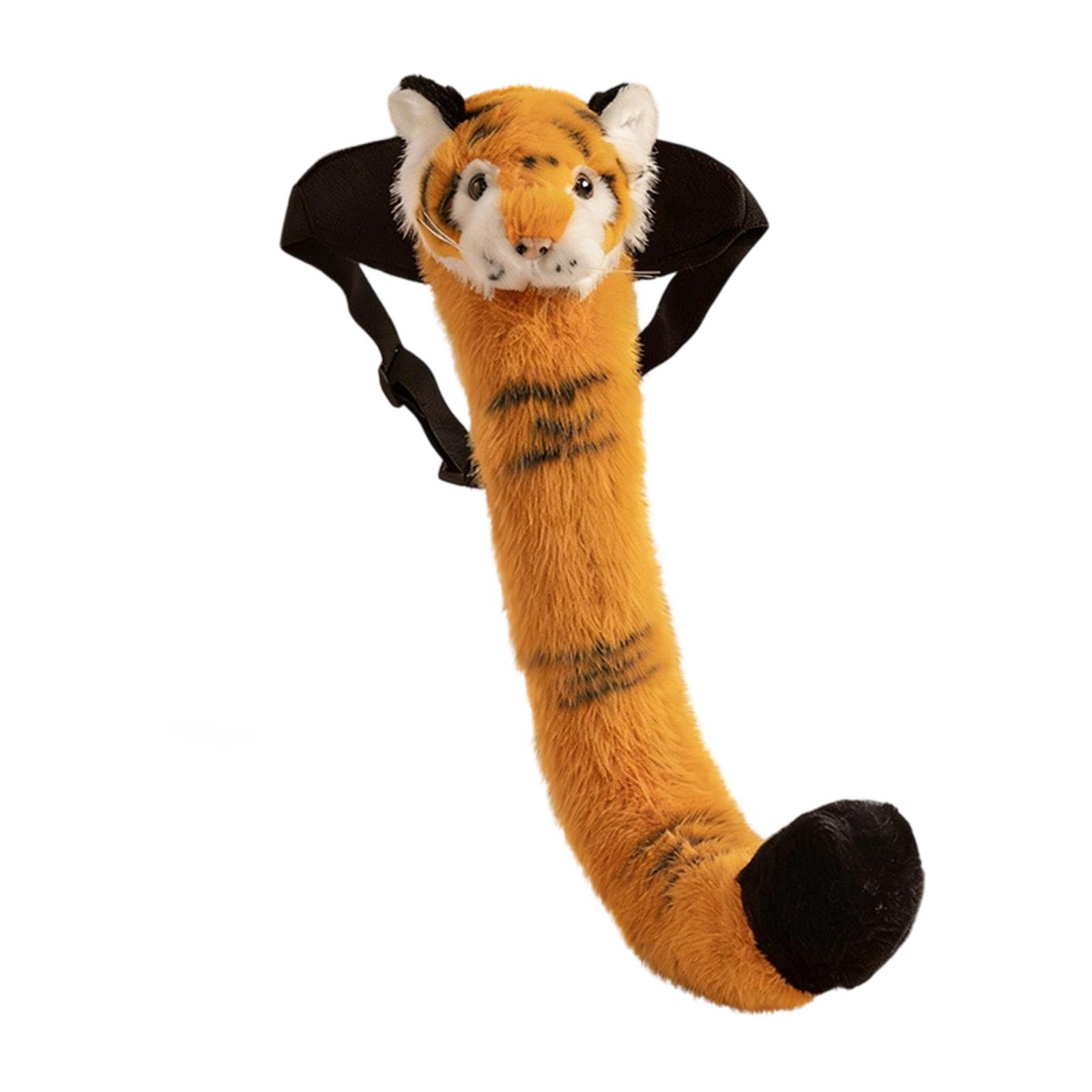 

Plush Animal Zoo Tiger Tail Puppet Soft Stuffed Toy Long Plush Puppet for Children Performance and Play Indoor Outdoor Use One Size жовтий